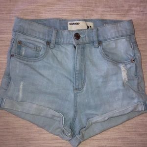 Garage Light Wash Jean Shorts